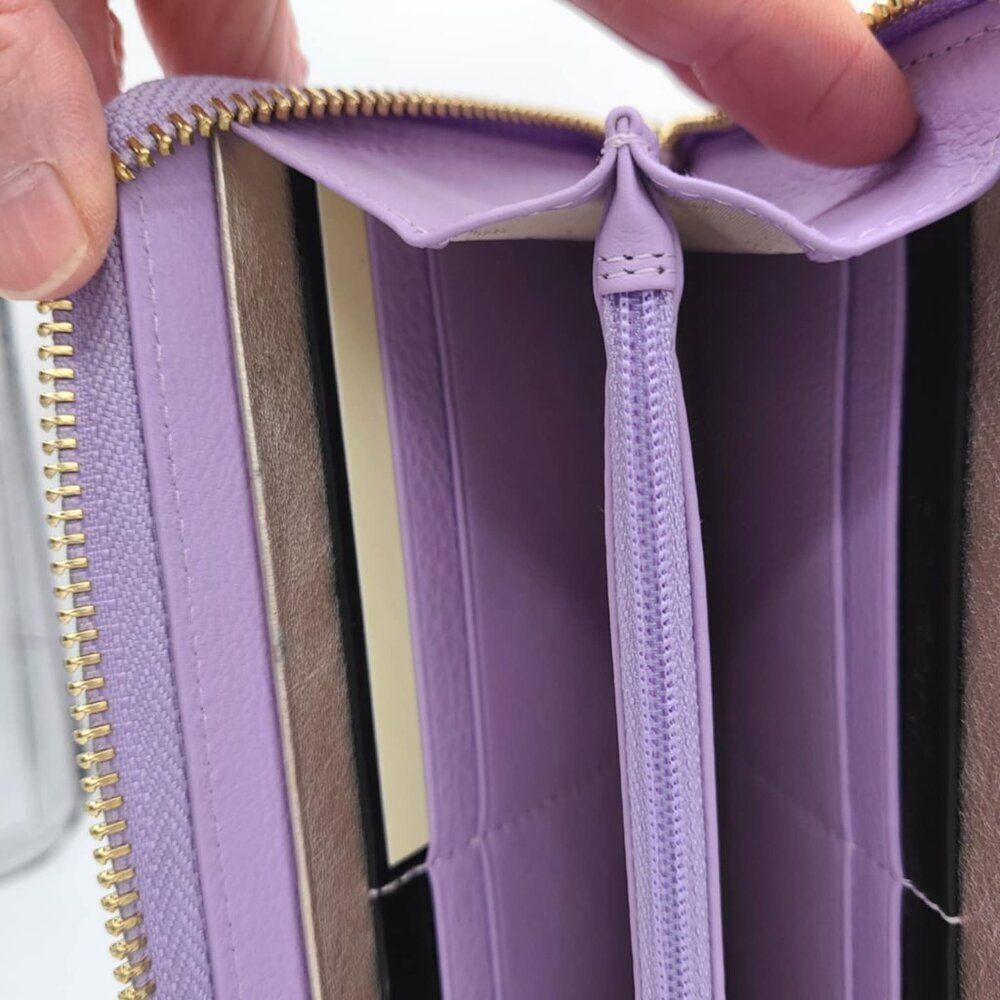 Radley London Sunshine Seeker Large Zip Around Matinee Wallet Lavender NWT!  NEW - Picture 5 of 9
